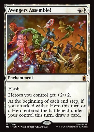 Avengers Assemble! MSH-6 Marvel Super Heroes Magic card