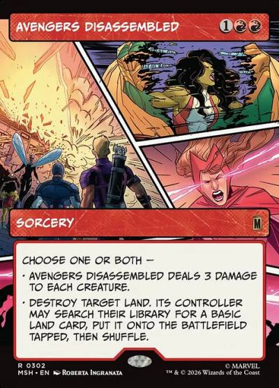 Avengers Disassembled MSH-302 Marvel Super Heroes Magic card