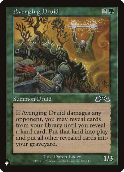 Avenging Druid PLST-EXO-105 The List Magic card