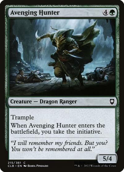 Avenging Hunter 215 Commander Legends: Battle for Baldur's Gate Magic card