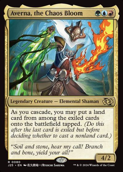 Averna, the Chaos Bloom J25-80 Foundations Jumpstart Magic card