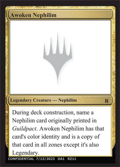 Awoken Nephilim RZ11a Unknown Event Magic card