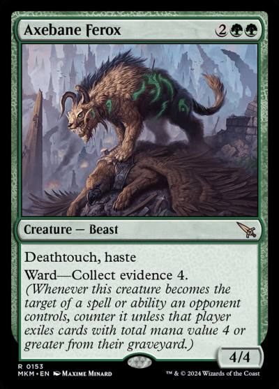 Axebane Ferox MKM-153 Murders at Karlov Manor Magic card