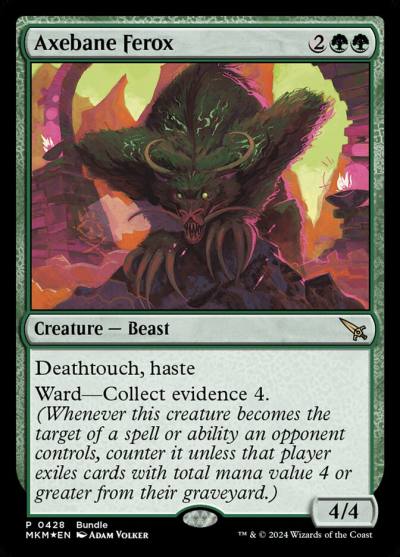 Axebane Ferox MKM-428 Murders at Karlov Manor Magic card