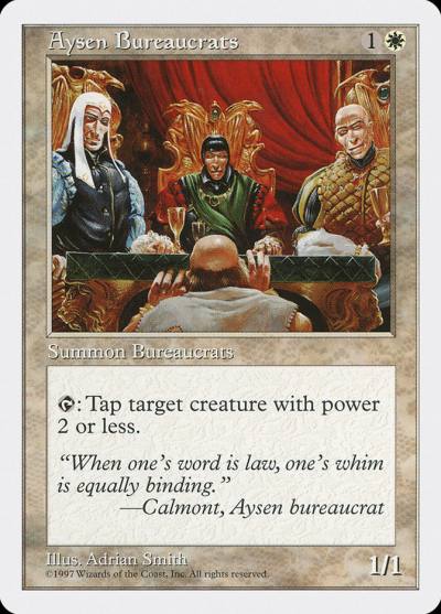 Aysen Bureaucrats 5ED-9 Fifth Edition Magic card