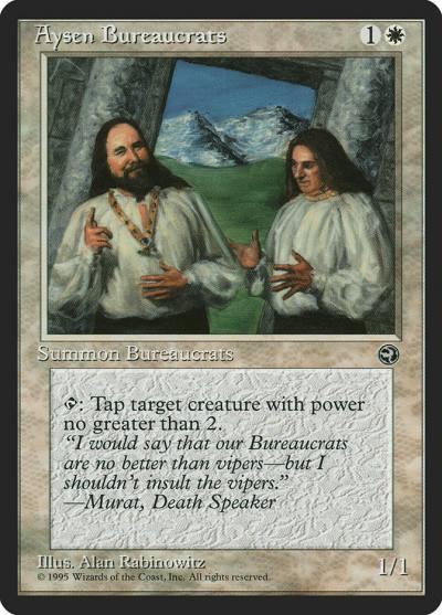 Aysen Bureaucrats HML-3A Homelands Magic card