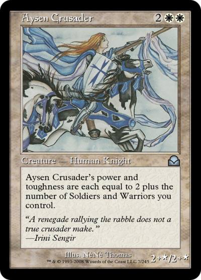 Aysen Crusader ME2-7 Masters Edition II Magic card