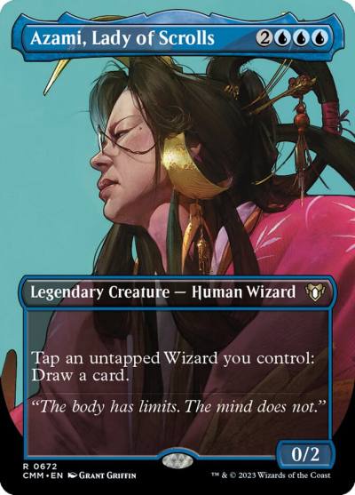 Azami, Lady of Scrolls CMM-672 Commander Masters Magic card