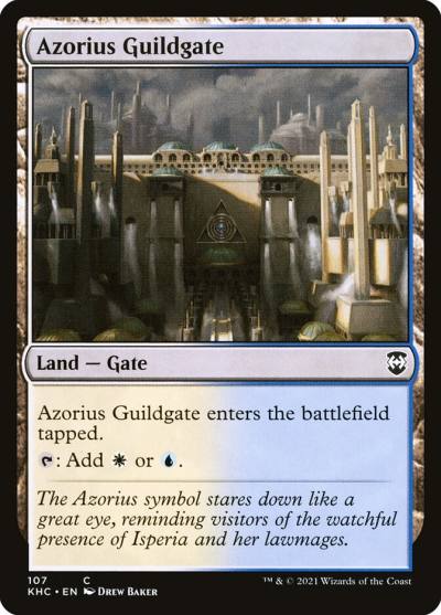 Azorius Guildgate KHC-107 Kaldheim Commander Magic card