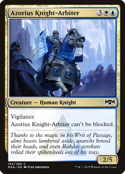 Azorius Knight-Arbiter RNA-154 Ravnica Allegiance Magic card