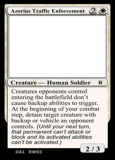 Azorius Traffic Enforcement RW03a Unknown Event Magic card