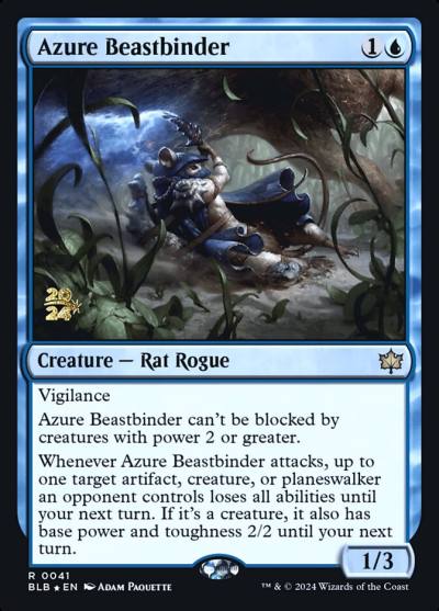 Azure Beastbinder PBLB-41S Bloomburrow Promos Magic card