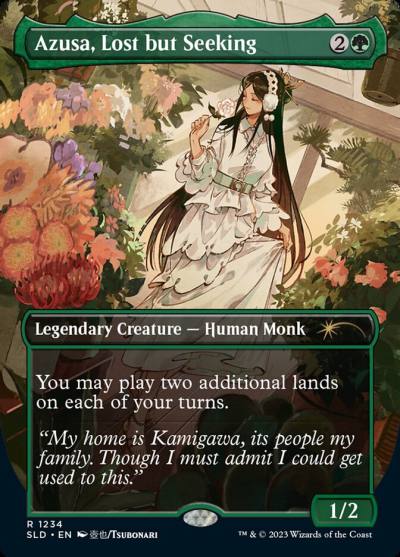 Azusa, Lost but Seeking SLD-1234 Secret Lair Drop Magic card