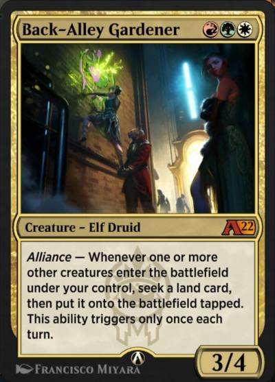 Back-Alley Gardener YSNC-17 Alchemy: New Capenna Magic card