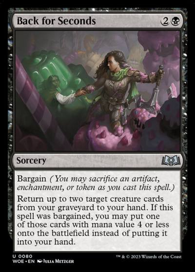 Back for Seconds WOE-80 Wilds of Eldraine Magic card