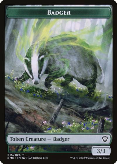 Badger TDMU-15 Dominaria United Tokens Magic card