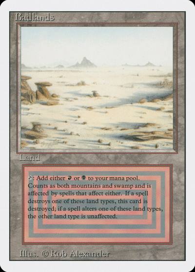 Badlands 3ED-282 Revised Edition Magic card