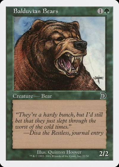 Balduvian Bears DKM-22 Deckmasters Magic card