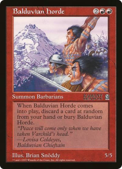 Balduvian Horde OLEP-10 Oversized League Prizes Magic card