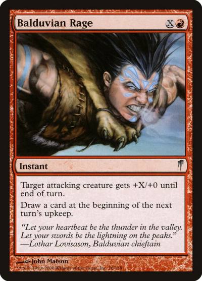 Balduvian Rage CSP-76 Coldsnap Magic card
