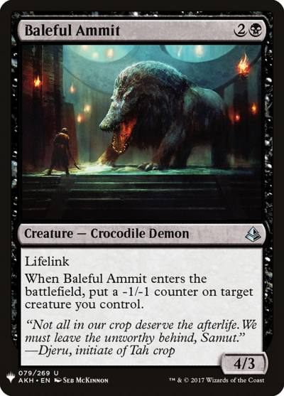 Baleful Ammit PLST-AKH-79 The List Magic card