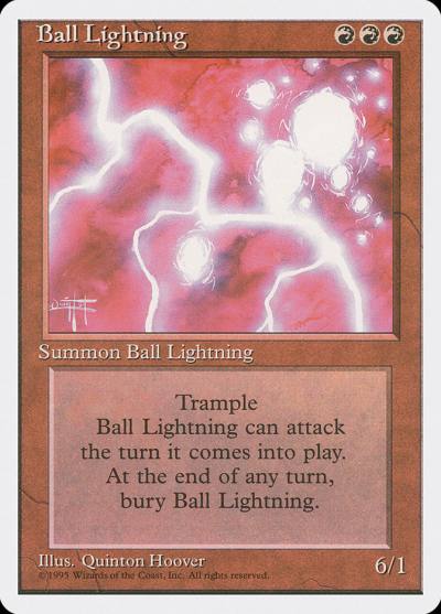 Ball Lightning 4ED-176 Fourth Edition Magic card