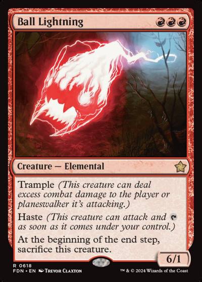 Ball Lightning FDN-618 Foundations Magic card