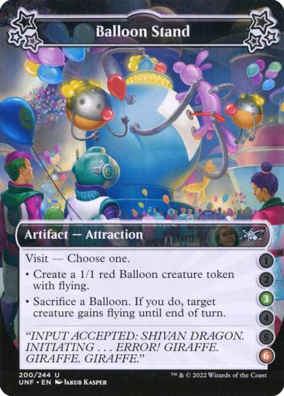 Balloon Stand UNF-200B Unfinity Magic card