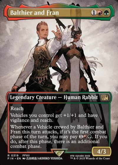 Balthier and Fran FIN-319 Final Fantasy Magic card