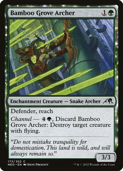 Bamboo Grove Archer 173 Kamigawa: Neon Dynasty Magic card