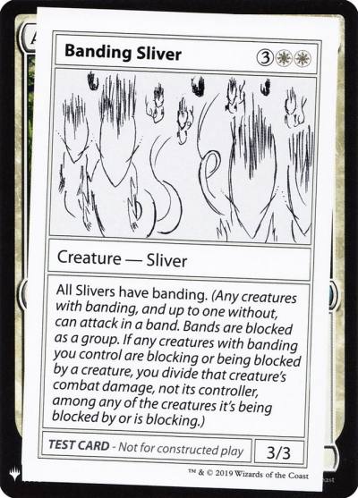 Banding Sliver CMB1-2 Mystery Booster Playtest Cards 2019 Magic card