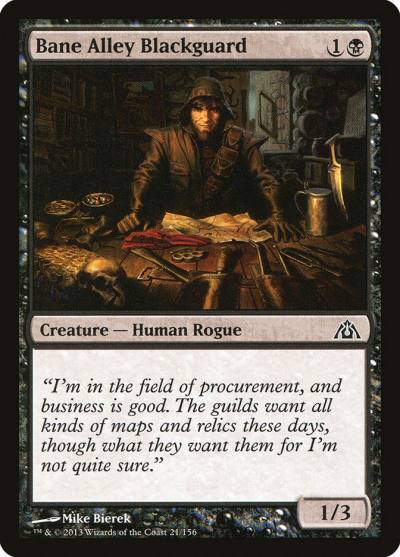 Bane Alley Blackguard 21 Dragon's Maze Magic card