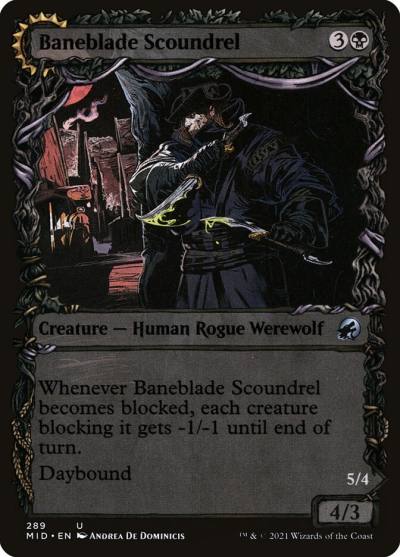 Baneblade Scoundrel // Baneclaw Marauder MID-289 Innistrad: Midnight Hunt Magic card