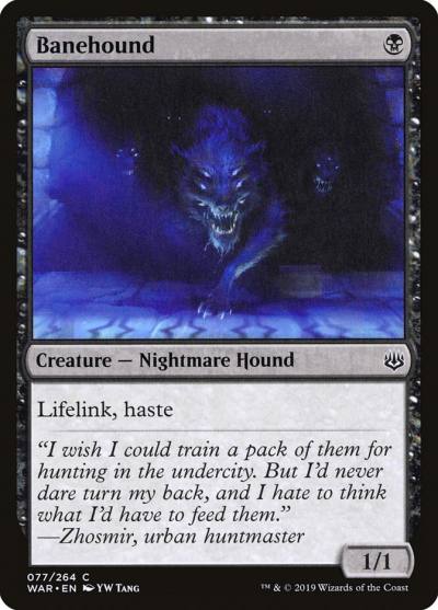 Banehound WAR-77 War of the Spark Magic card