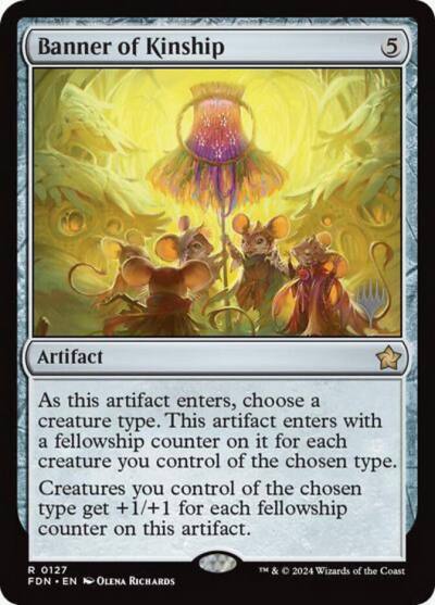 Banner of Kinship PFDN-127P Foundations Promos Magic card
