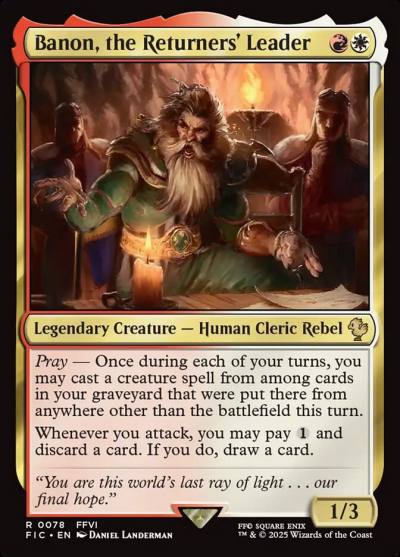 Banon, the Returners' Leader FIC-78 Final Fantasy Commander Magic card