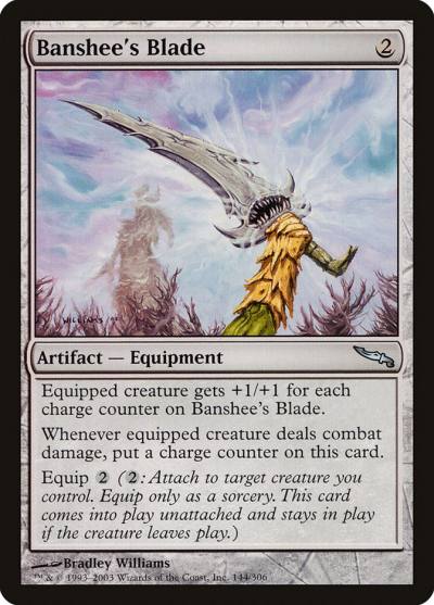 Banshee's Blade MRD-144 Mirrodin Magic card