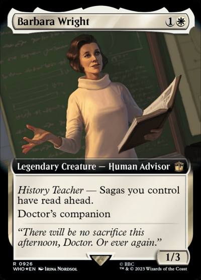 Barbara Wright WHO-926 Doctor Who Magic card