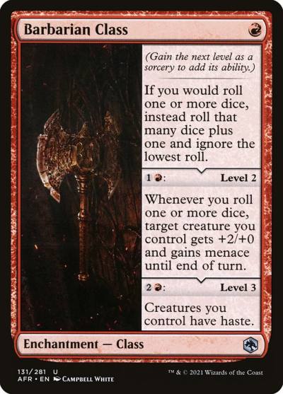 Barbarian Class AFR-131 Adventures in the Forgotten Realms Magic card