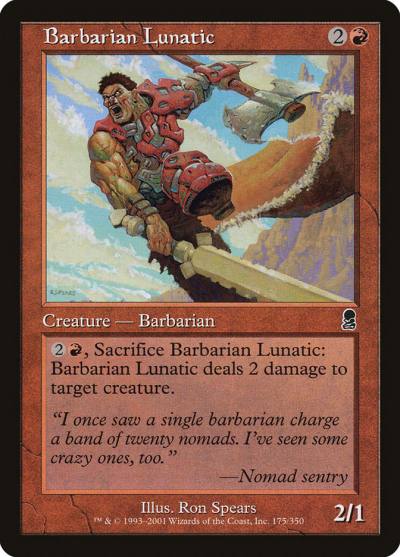 Barbarian Lunatic ODY-175 Odyssey Magic card