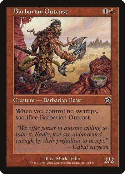Barbarian Outcast 92 Torment Magic card