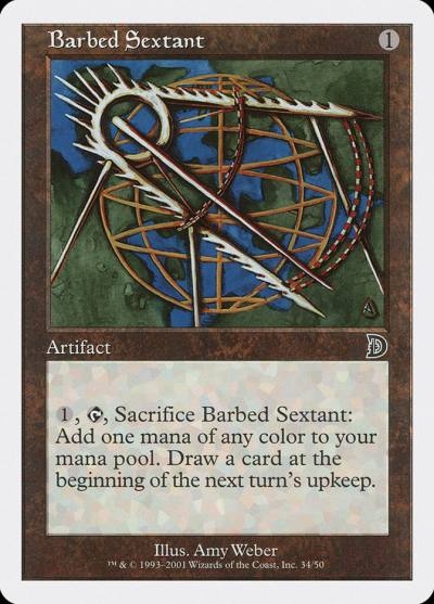 Barbed Sextant DKM-34 Deckmasters Magic card