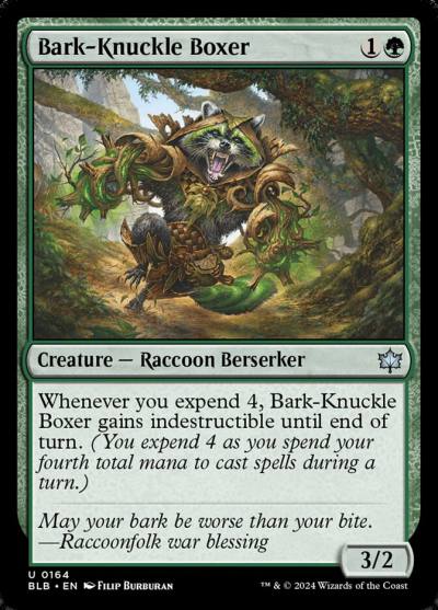 Bark-Knuckle Boxer BLB-164 Bloomburrow Magic card