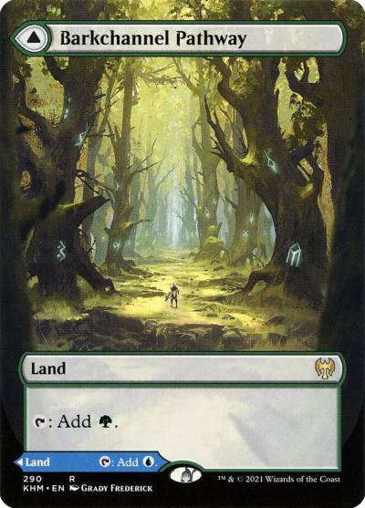 Barkchannel Pathway // Tidechannel Pathway KHM-290 Kaldheim Magic card