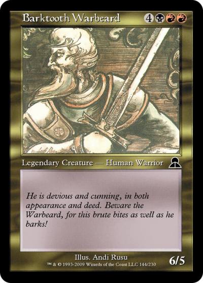 Barktooth Warbeard ME3-144 Masters Edition III Magic card