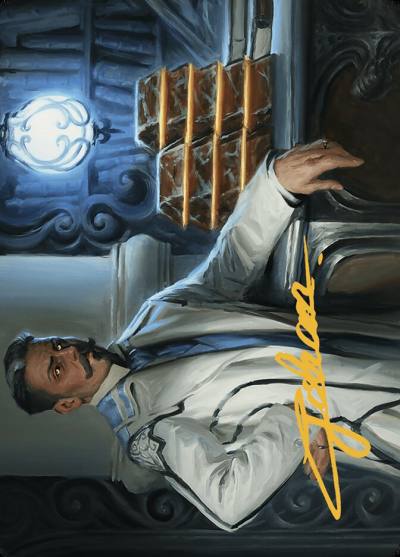 Baron Bertram Graywater // Baron Bertram Graywater AOTJ-19 Outlaws of Thunder Junction Art Series Magic card