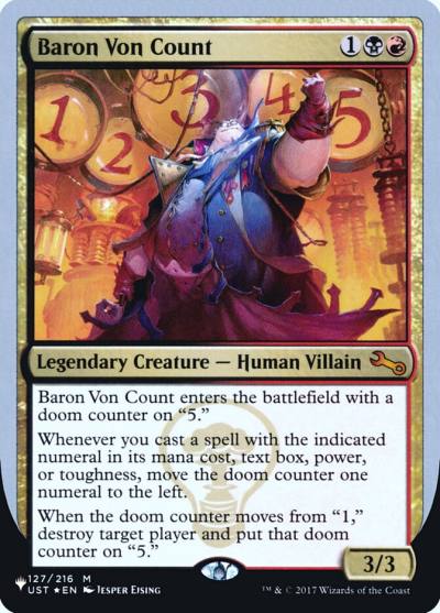 Baron Von Count ULST-43 The List (Unfinity Foil Edition) Magic card