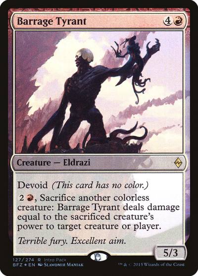 Barrage Tyrant PBFZ-127 Battle for Zendikar Promos Magic card