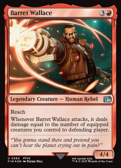 Barret Wallace FIN-584 Final Fantasy Magic card