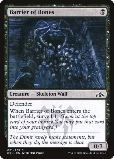Barrier of Bones 61 Guilds of Ravnica Magic card
